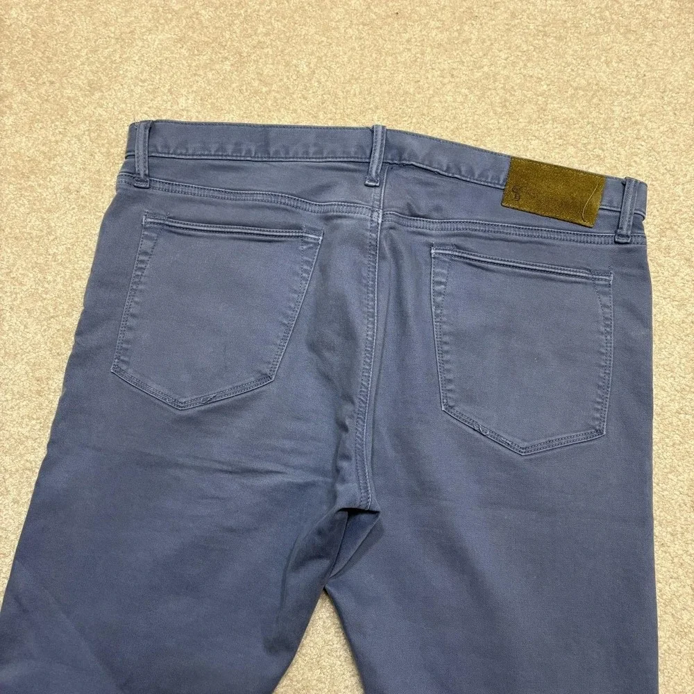 Todd Snyder Pants Mens 36x32 Blue Stretch Slim Straight 5 Pocket Chino Casual